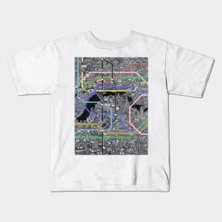 London underground city UK map Kids T-Shirt